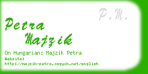 petra majzik business card